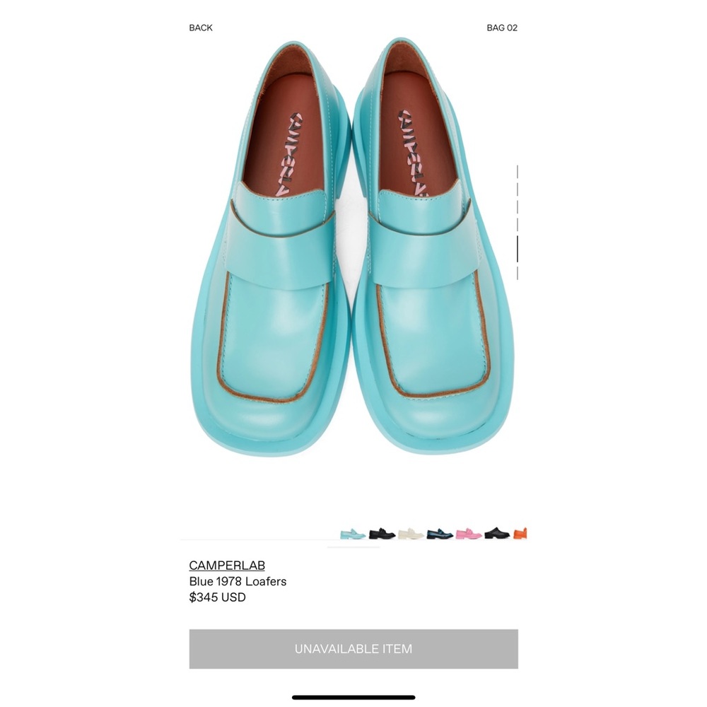 CamperLab Blue Loafers